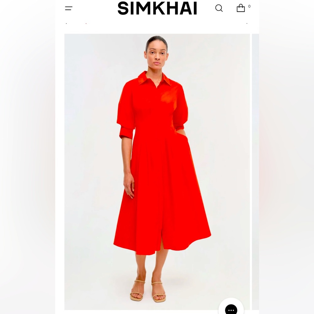 Women's Red Midi Dress